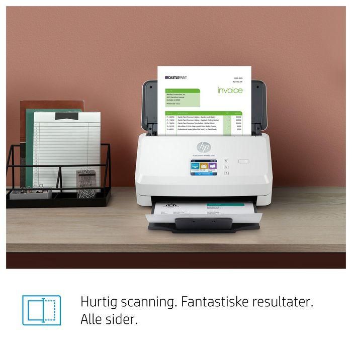 HP N4000 snw1 ScanJet Pro Escáner Documental Color Alimentación de Hoja 40ppm/80ipm ADF 50 Páginas 4000 Páginas/Día 6
