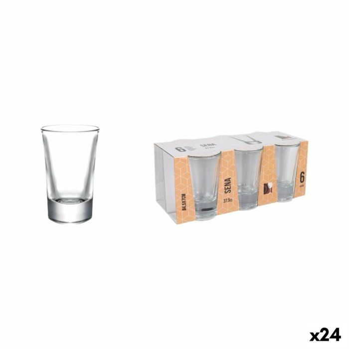 Set de Vasos de Chupito La Mediterránea Sena 6 Piezas (24 Unidades) Set de Vasos de Chupito La Mediterránea Sena 6 Piezas (24 Unidades)