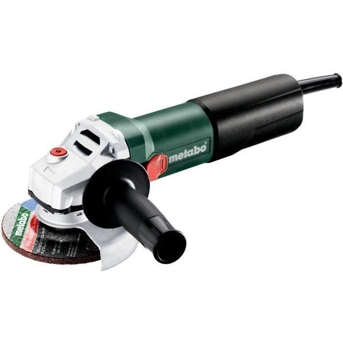 Metabo WEQ 1400-125 Juego de Amoladora Angular 1400W 125mm con Tuerca de Sujeción M-Quick