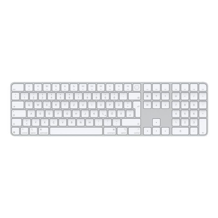 Apple Magic Keyboard with Touch ID and Numeric Keypad for Mac models with Apple silicon (USB–C) - German - White Keys Apple Magic Keyboard with Touch ID and Numeric Keypad for Mac models with Apple silicon (USB–C) - German - White Keys