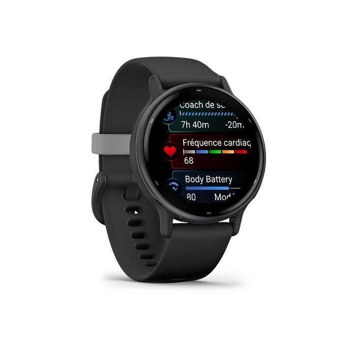 Reloj GPS conectado - GARMIN - Vivoactive 5 - WiFi - 30,4 mm (1.2) - Gris con correa Negra 2