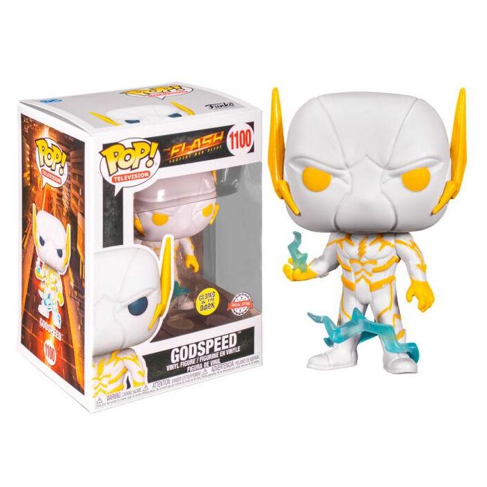 Funko Figura POP DC Comics The Flash Godspeed Glow in the Dark Exclusive Figura Vinilo 9cm