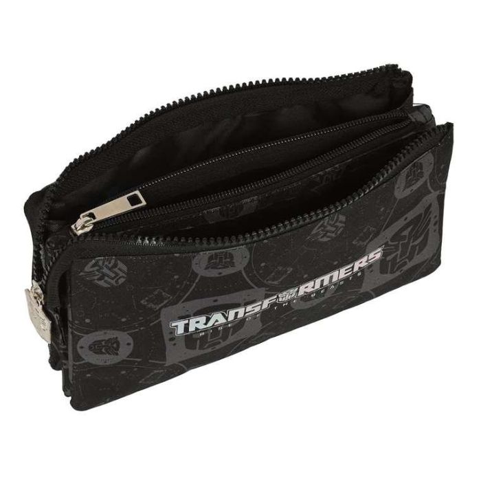 Portatodo Triple Transformers Negro 22 x 12 x 3 cm 2 Portatodo Triple Transformers Negro 22 x 12 x 3 cm 2