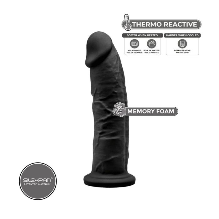 Consolador Realista Silexd Negro 3 Consolador Realista Silexd Negro 3