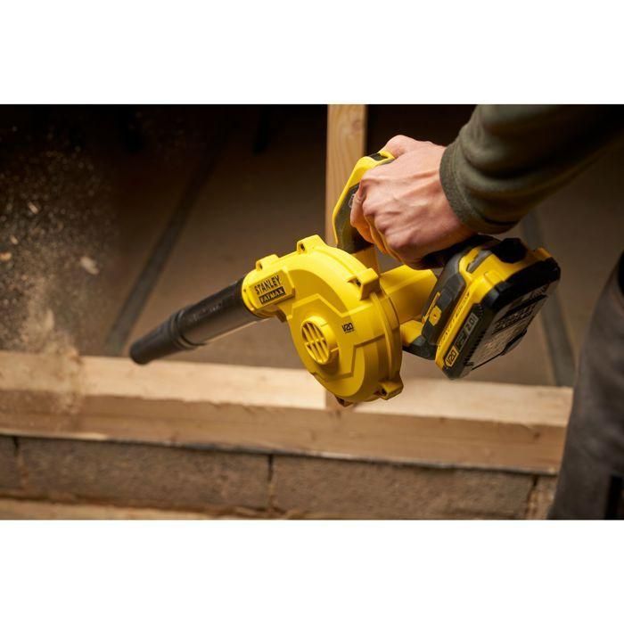 Soplador - STANLEY FATMAX V20 - SFMCBL01B-XJ - 288 km/h - Litio 18V - Sin Batería 3 Soplador - STANLEY FATMAX V20 - SFMCBL01B-XJ - 288 km/h - Litio 18V - Sin Batería 3