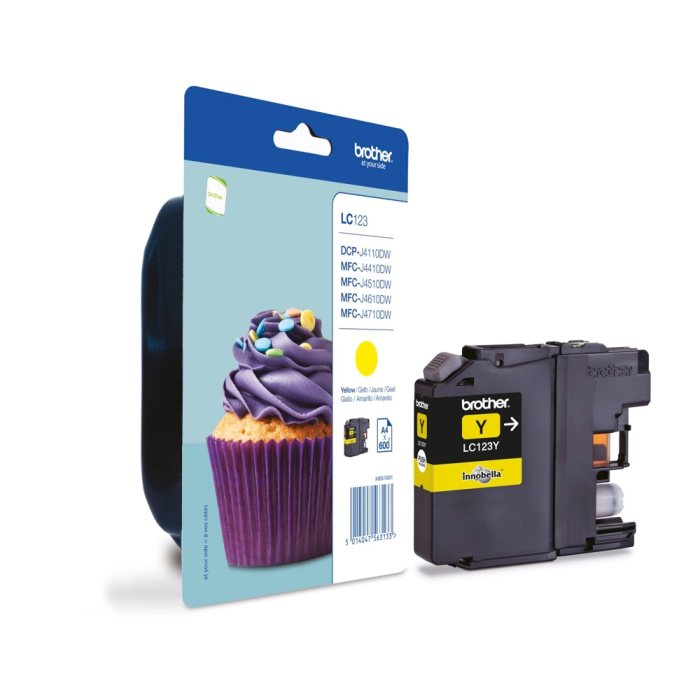 BROTHER Cartucho tinta Amarillo MFC-J4410DW/MFC-J4510DW, 600 pag 1 BROTHER Cartucho tinta Amarillo MFC-J4410DW/MFC-J4510DW, 600 pag 1