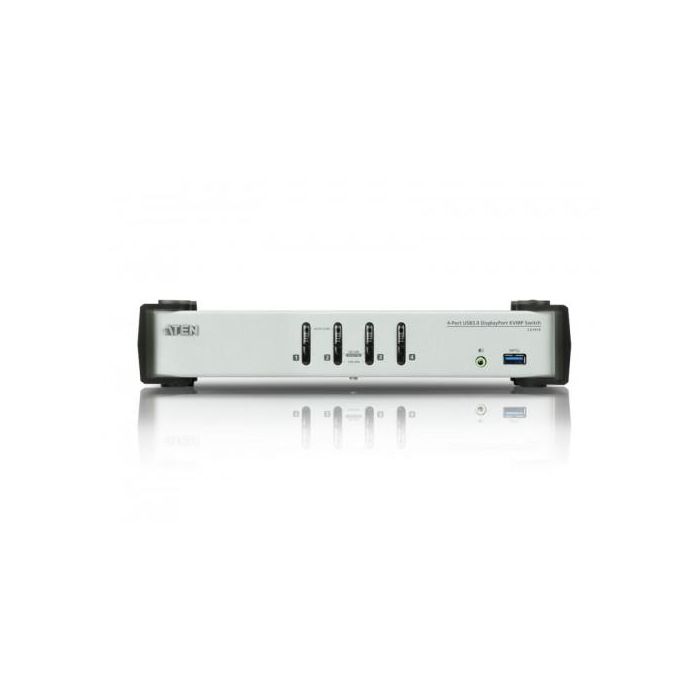 Aten CS1914 Interruptor KVM USB y DisplayPort 3840x2160 Pixeles Negro y Gris 2