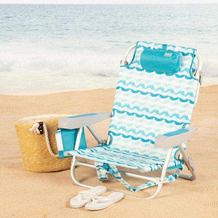 Silla de Playa Aktive 50 x 70 x 45 cm (2 Unidades) 5 Silla de Playa Aktive 50 x 70 x 45 cm (2 Unidades) 5