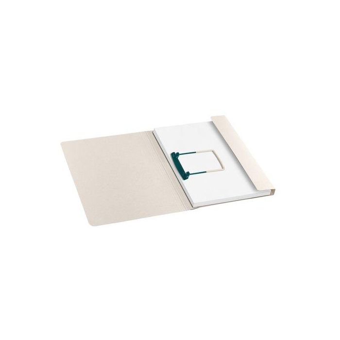 Carpeta De Encuadernar Jalema A4 Con Clipex Gran Capacidad Beige Paquete De 10