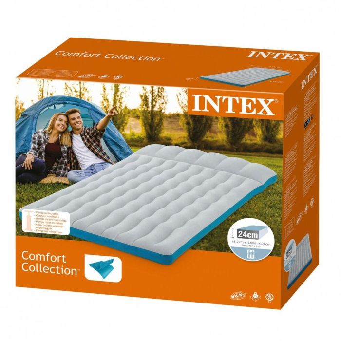 Colchón Hinchable Intex 127 x 24 x 193 cm (3 Unidades) 2