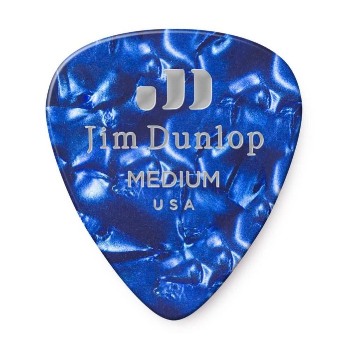 Dunlop Pack 72 Púas Genuine Celluloid Classic Azul Perlado - Medium