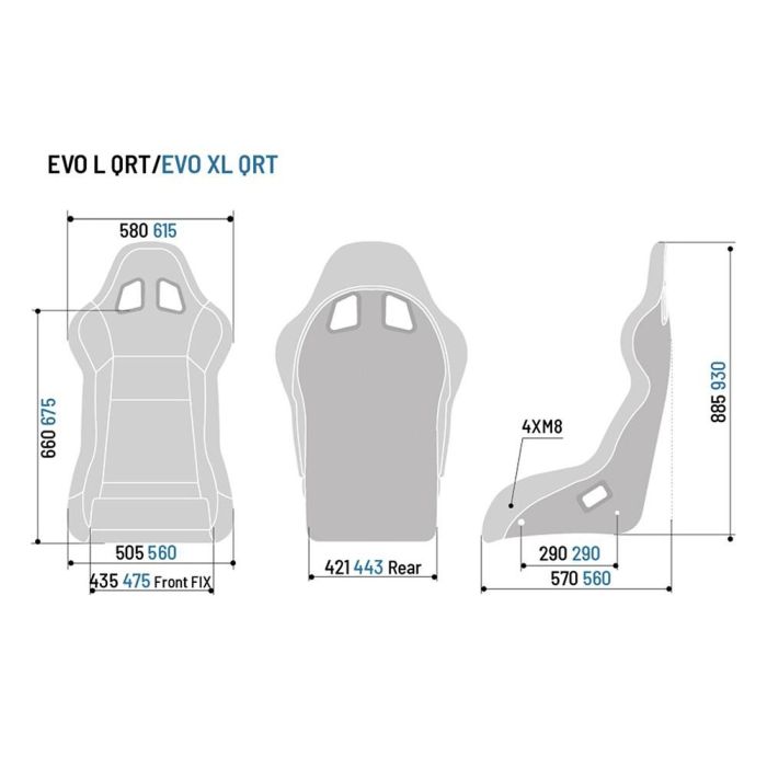 Asiento Evo Ii Us Qrt S008013RNR 3 Asiento Evo Ii Us Qrt S008013RNR 3