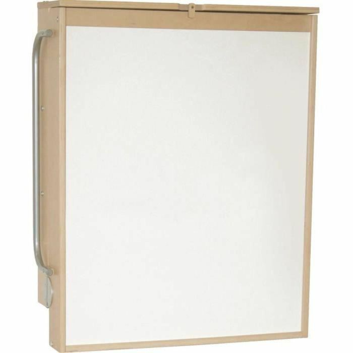Roba ROB4005317251370 Cambiador Plegable de Pared DSCHUNGELBABY con Colchón Rayas Multicolor, 2 Estantes Integrados, Madera Natural 3