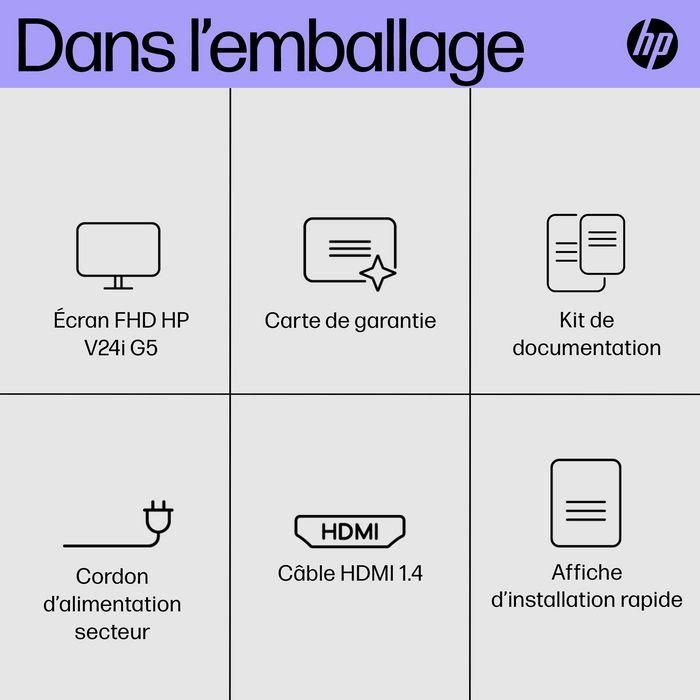 HP V24i G5 Monitor FHD 23.8 pulgadas para productividad diaria 11