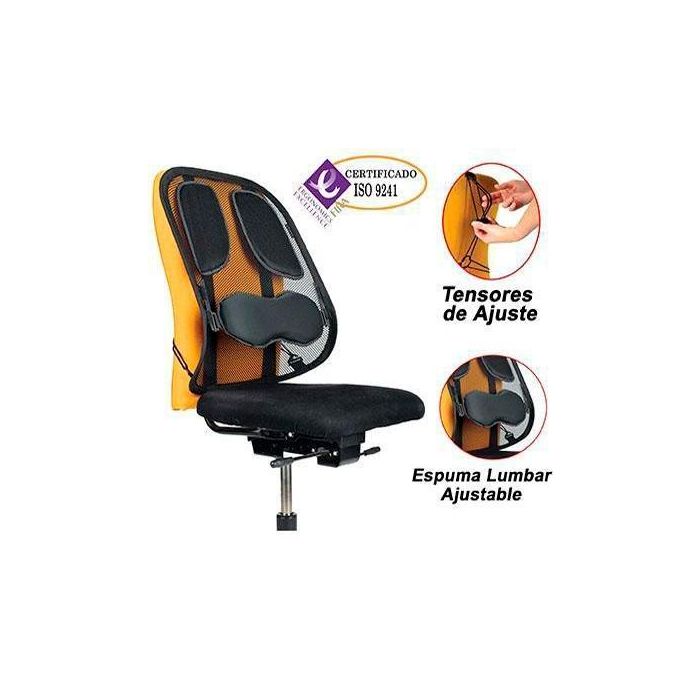 Respaldo lumbar Fellowes Malla Plástico 19,5 x 30,4 x 37 cm Respaldo lumbar Fellowes Malla Plástico 19,5 x 30,4 x 37 cm