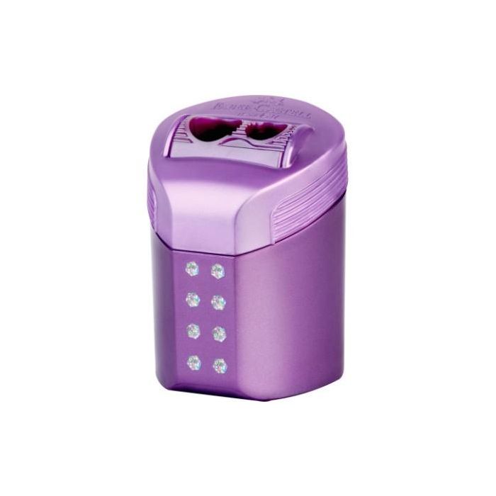 Faber Castell Sacapuntas Doble Roll On Sparkle, Doble Uso, Recargable, Cuchillas Alta Calidad, Lápices Estándar y Jumbo 1 Faber Castell Sacapuntas Doble Roll On Sparkle, Doble Uso, Recargable, Cuchillas Alta Calidad, Lápices Estándar y Jumbo 1