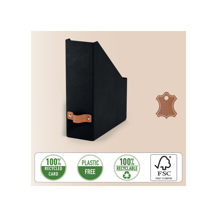Pack 2 Revisteros de Cartón Color Negro Leitz 24710095 2