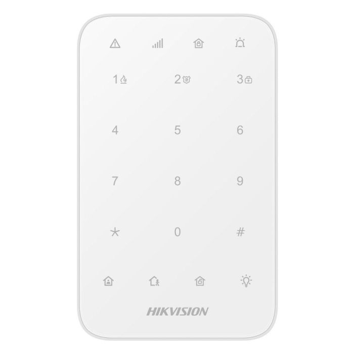 Hikvision AX PRO Teclado Inalámbrico LED 868MHz - Seguridad, Armado/Desarmado, Control de Salida, Cifrado AES-128