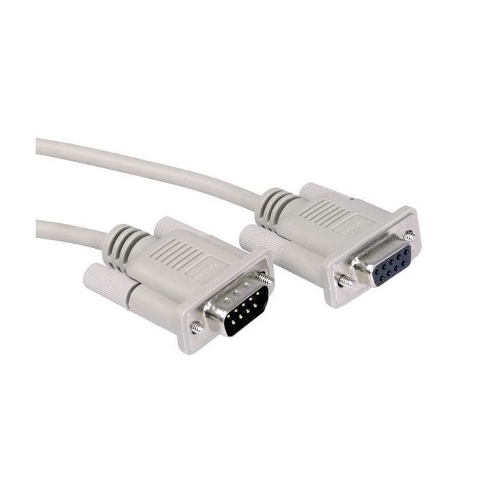 Roline Cable Serie RS232 DB9 Macho a Hembra, 1.8 m, 9 pines D-Sub, Conexión 1:1 Apantallado 0 Roline Cable Serie RS232 DB9 Macho a Hembra, 1.8 m, 9 pines D-Sub, Conexión 1:1 Apantallado 0