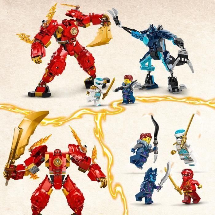LEGO 71808 Meca Elemental del Fuego de Kai, Juguete de Construcción Ninjago con Minifigura Articulado y Espada para Niños +7 años 2 LEGO 71808 Meca Elemental del Fuego de Kai, Juguete de Construcción Ninjago con Minifigura Articulado y Espada para Niños +7 años 2