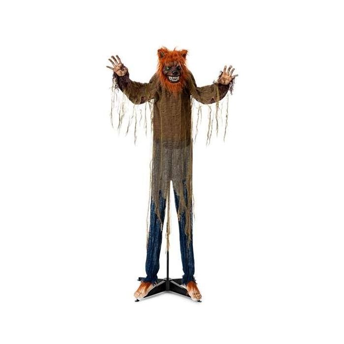 Hombre lobo animado talla 100 x 20 x 160 cm 1 Hombre lobo animado talla 100 x 20 x 160 cm 1