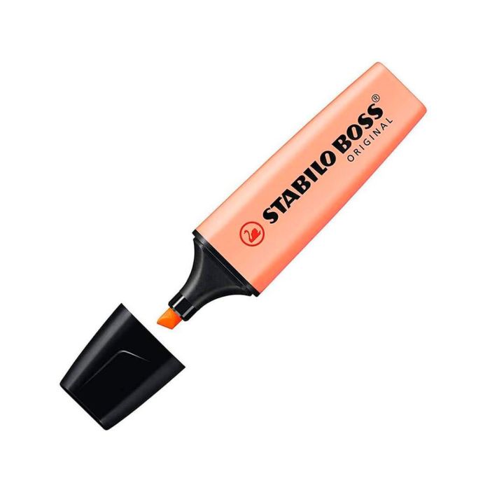 Rotulador Stabilo Boss Fluorescente 70 Pastel Naranja Palido 10 unidades 2