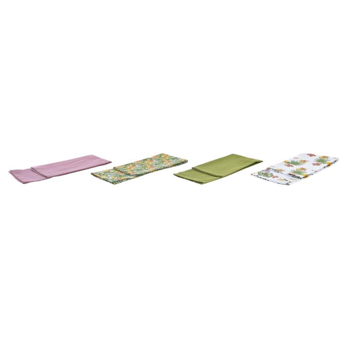 DKD Home Decor Paño Decorativo Tropical de Algodón con Diseño Tropic Garden Multicolor Verde para Hogar 60x40 cm Set de 2 Piezas 1 DKD Home Decor Paño Decorativo Tropical de Algodón con Diseño Tropic Garden Multicolor Verde para Hogar 60x40 cm Set de 2 Piezas 1