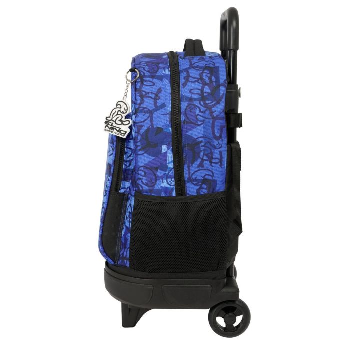 Mochila Escolar con Ruedas El Niño Roller Azul Negro 33 x 45 x 22 cm 1