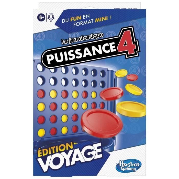 Power 4 Voyage, juego de mesa de viaje para 2 jugadores, juego de viajes, 6 años, Hasbro Gaming 3