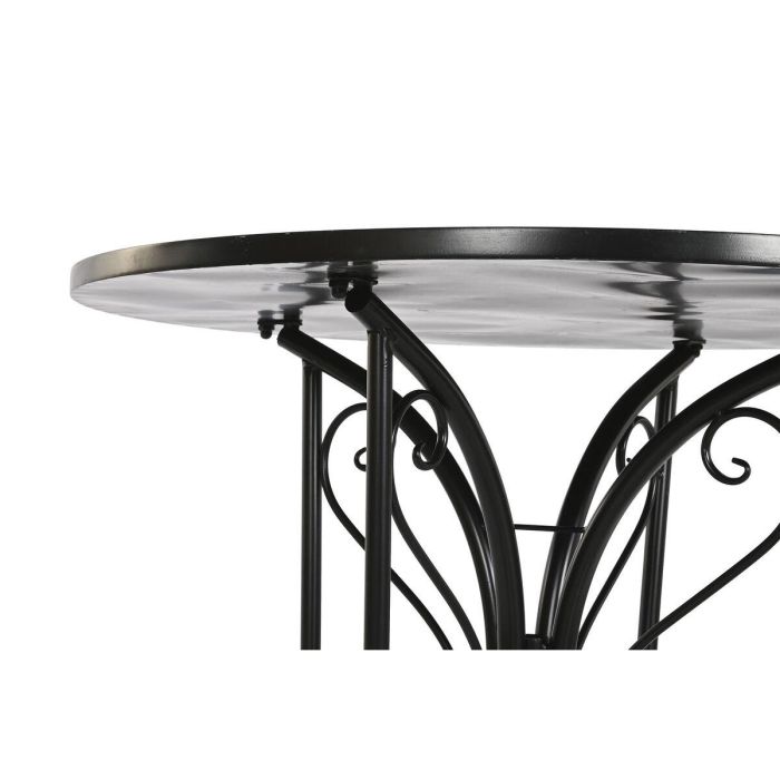 Mesa Redonda Comedor Terraza Y Jardin DKD Home Decor Negro Multicolor 80 x 76 x 80 cm 2 Mesa Redonda Comedor Terraza Y Jardin DKD Home Decor Negro Multicolor 80 x 76 x 80 cm 2