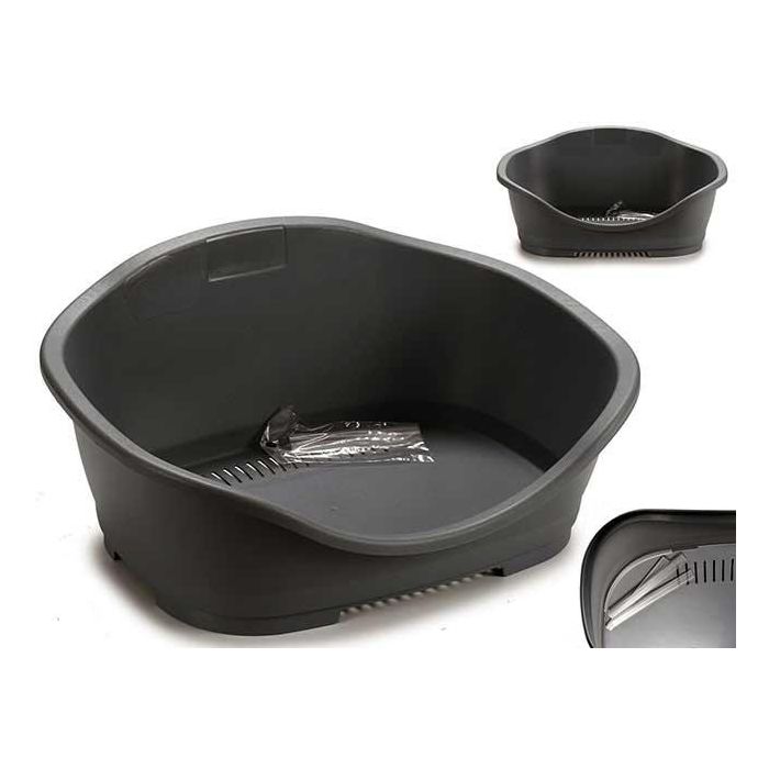 Cama para Mascota Pequeña Gris Stefanplast 56x42x24 cm (6 Unidades) Cama para Mascota Pequeña Gris Stefanplast 56x42x24 cm (6 Unidades)