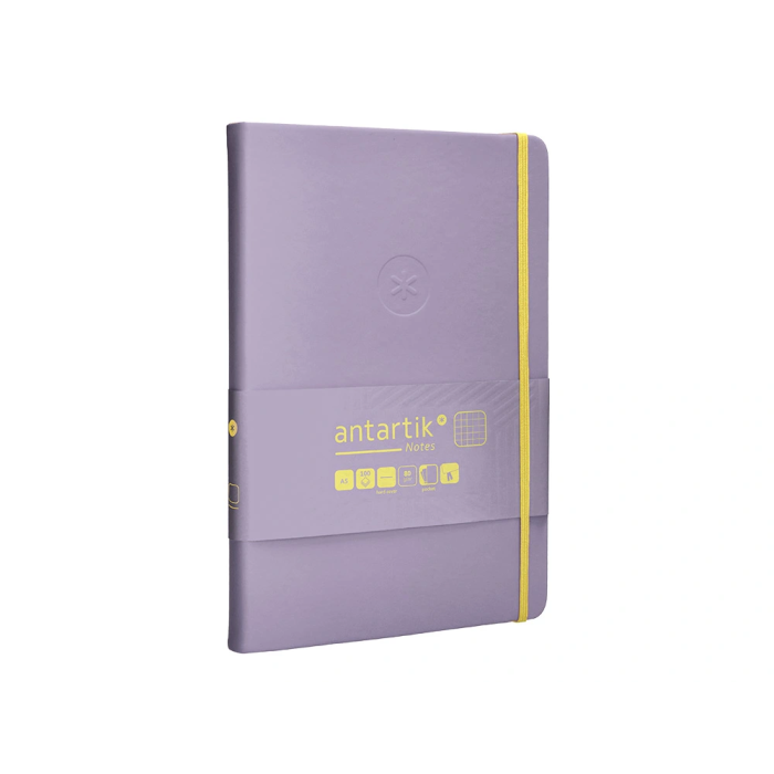 Antartik Cuaderno A5 Tapa Dura Hojas Cuadriculadas Morado y Amarillo 100 Hojas 80gr FSC 4