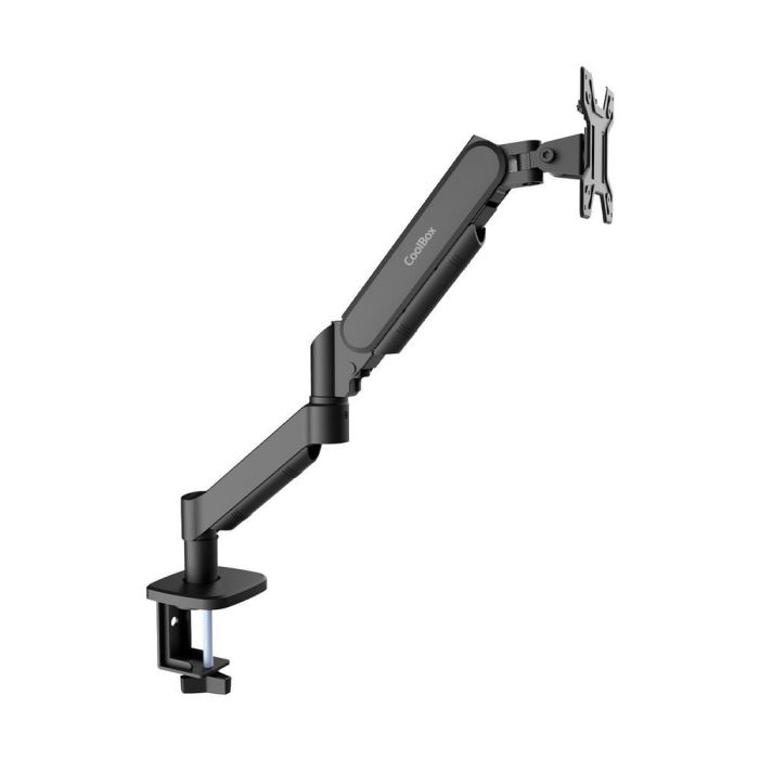 Coolbox Soporte Monitor para Escritorio hasta 32 Pulgadas, 8 kg, VESA 75x75 100x100, Brazo con Abrazadera, Gas Neumático, Negro Mate 2 Coolbox Soporte Monitor para Escritorio hasta 32 Pulgadas, 8 kg, VESA 75x75 100x100, Brazo con Abrazadera, Gas Neumático, Negro Mate 2