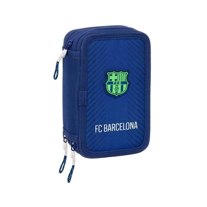 Plumier Triple F.C. Barcelona Azul marino 12,5 x 19,5 x 5,5 cm 37 Piezas