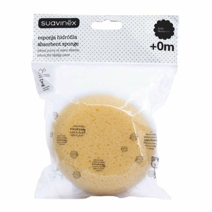 Suavinex Esponja Hidrófila para Bebés - Aseo Diario, Limpieza Reconfortante y Eficaz, Suave, Delicada y Duradera (1 u) 1 Suavinex Esponja Hidrófila para Bebés - Aseo Diario, Limpieza Reconfortante y Eficaz, Suave, Delicada y Duradera (1 u) 1