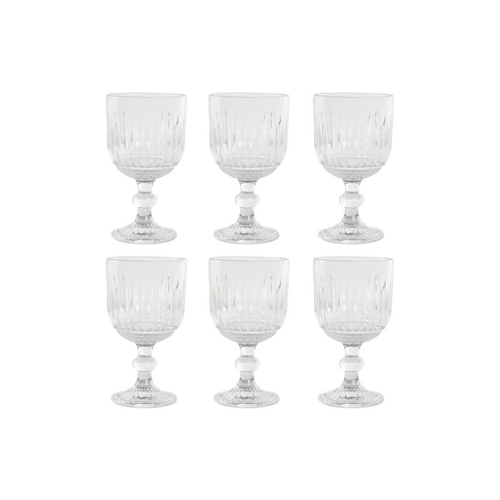 Copa Basicos DKD Home Decor Transparente 9 x 16.5 x 9 cm Set de 6