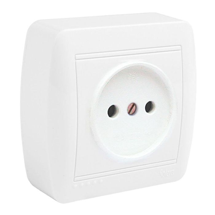 Base fija 2p con obturador superficie mural 74 x 72 x 28 mm Base fija 2p con obturador superficie mural 74 x 72 x 28 mm