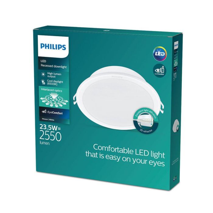 Philips Downlight LED Empotrable Meson 23,5W 2550 lm 6500K Luz Fría Ø21,5 x 10,5 cm