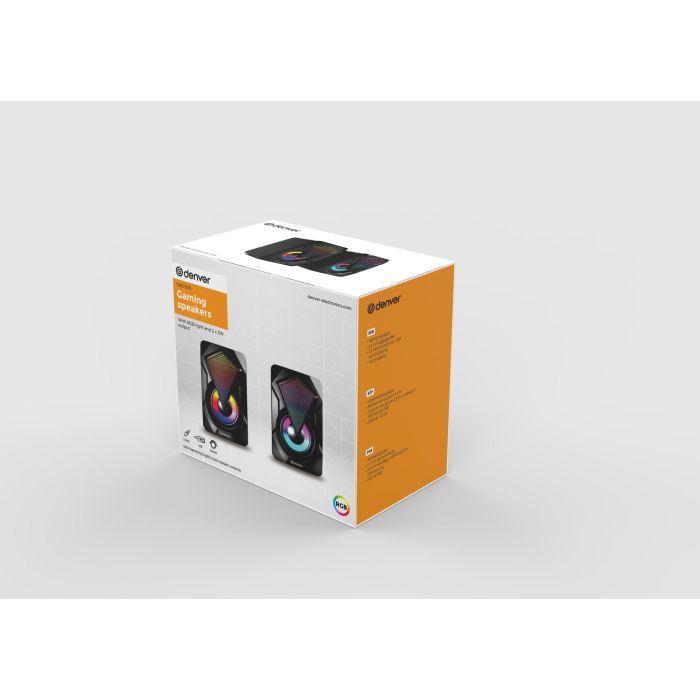 Altavoces Gaming Denver Electronics GAS500 3W 6W RMS 4 Altavoces Gaming Denver Electronics GAS500 3W 6W RMS 4