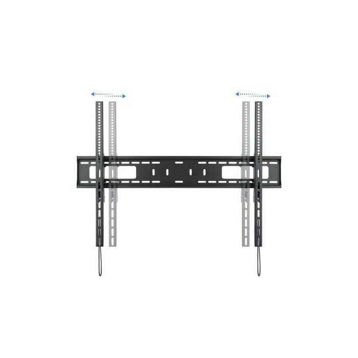 TooQ LP42100T-B Soporte de Pared Fijo Inclinable para TV 60-100", 75kg, VESA 200x200-900x600, Inclinación +5°/-10°, 85mm pared, Negro. 2