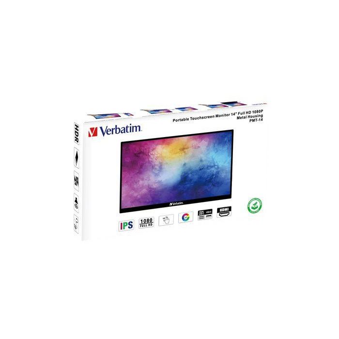 Monitor Portátil Táctil Verbatim PMT-14 14"/ Full HD/ Multimedia/ Negro 5 Monitor Portátil Táctil Verbatim PMT-14 14"/ Full HD/ Multimedia/ Negro 5