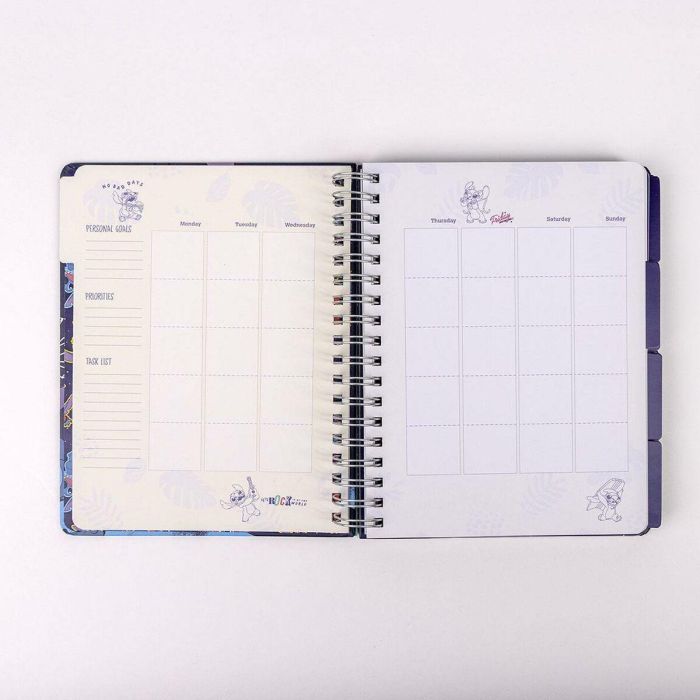 Libreta planificador semanal stitch 19.0 x 24.0 x 2.0 cm 8 Libreta planificador semanal stitch 19.0 x 24.0 x 2.0 cm 8