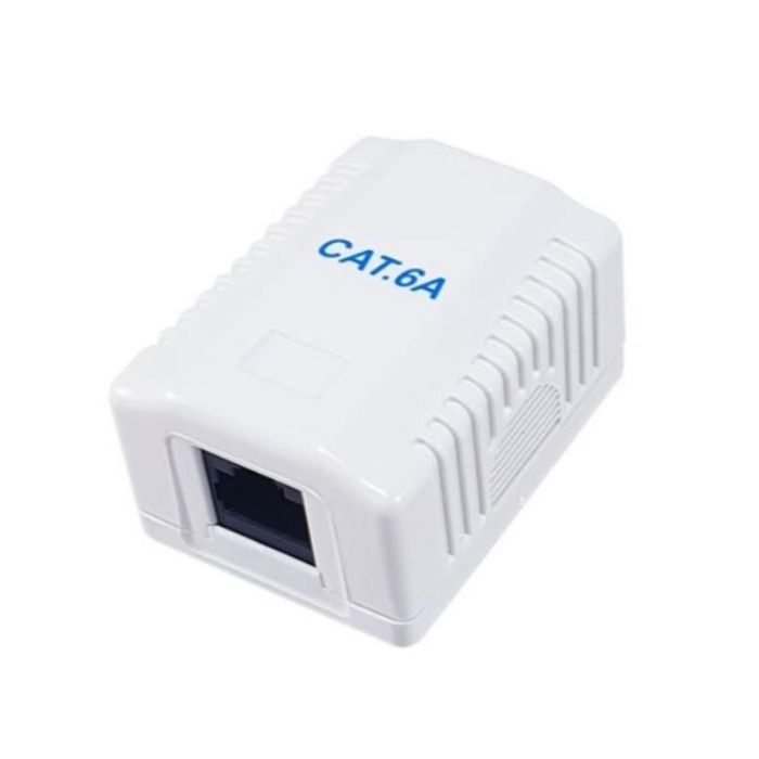 Equip Roseta Superficie RJ45 Cat.6A UTP 1 Puerto Color Blanco