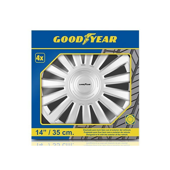 Tapacubos Estambul Plata 14" GOD9064 4 Tapacubos Estambul Plata 14" GOD9064 4