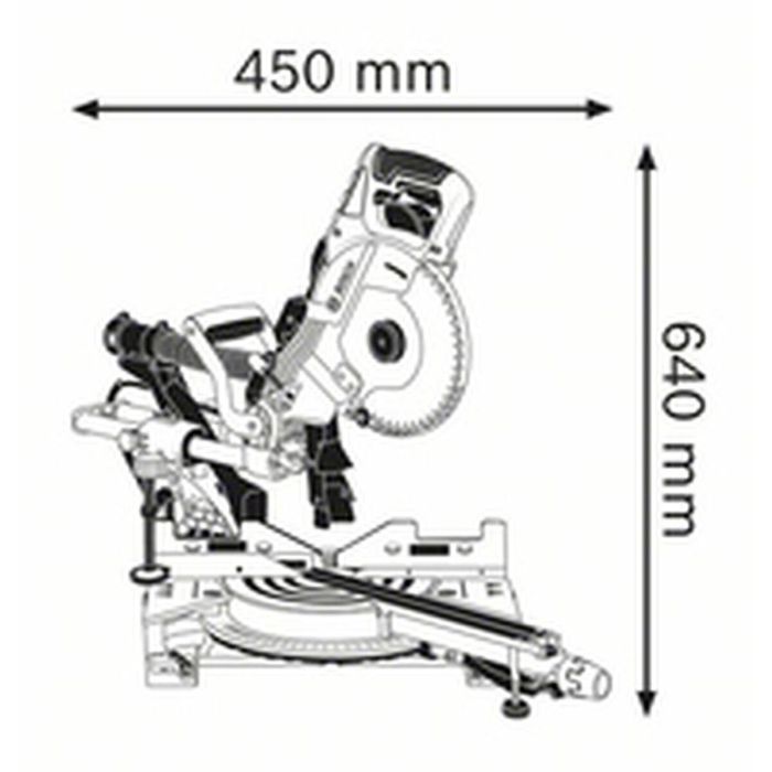 Sierra de inglete radial BOSCH PROFESIONNAL GCM 8 SDE - 261 mm - 30 mm - 1600W 13 Sierra de inglete radial BOSCH PROFESIONNAL GCM 8 SDE - 261 mm - 30 mm - 1600W 13