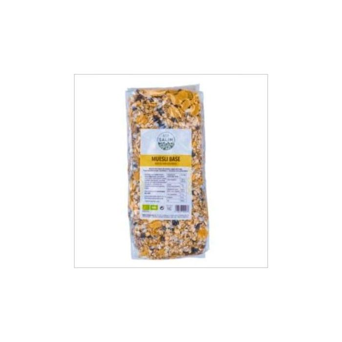 ECO SALIM Muesli Base Bio 1Kg. Copos Avena Trigo, Pasas, Semillas Sésamo y Pipas Girasol