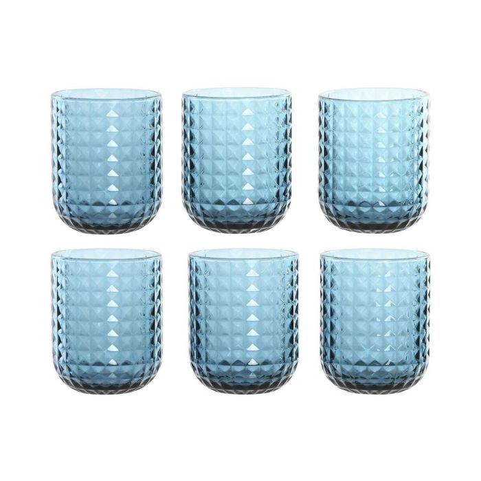 Vaso Basicos DKD Home Decor Azul 8 x 9.5 x 8 cm Set de 6 Vaso Basicos DKD Home Decor Azul 8 x 9.5 x 8 cm Set de 6