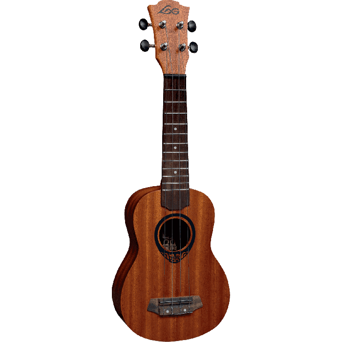 LAG Ukelele Lâg Tiki Uku Soprano Acabado Satinado Cuerpo Sapele Diapasón Palo de Rosa 12 Trastes Funda Incluida