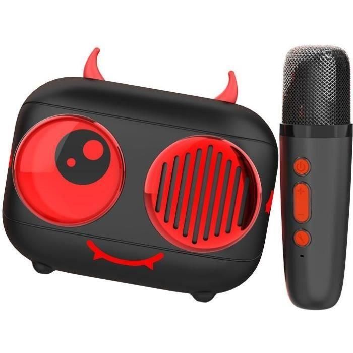 Kit Karaoke / Altavoz Bluetooth y micrófono inalámbrico - Condiciones generales - DIABLO, Efectos de voz mágicos, Batería de 8 horas de duración, Carga USB