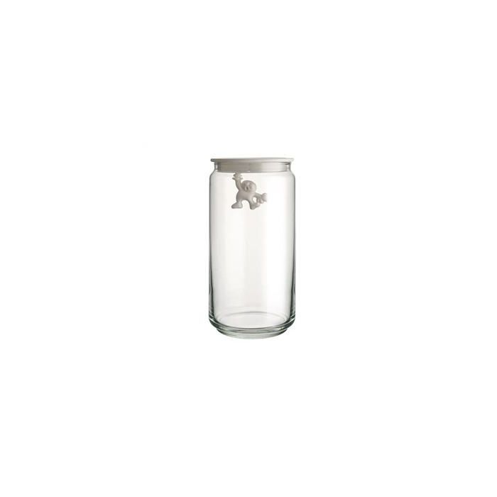 Alessi AMDRO6 W Gianni Bote Hermético de Vidrio Blanco 140cl Diseñado por Mattia Di Rosa